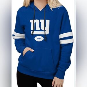 New York Giants‎ NFL team apparel women’s football Hoodie Pullover blue large
